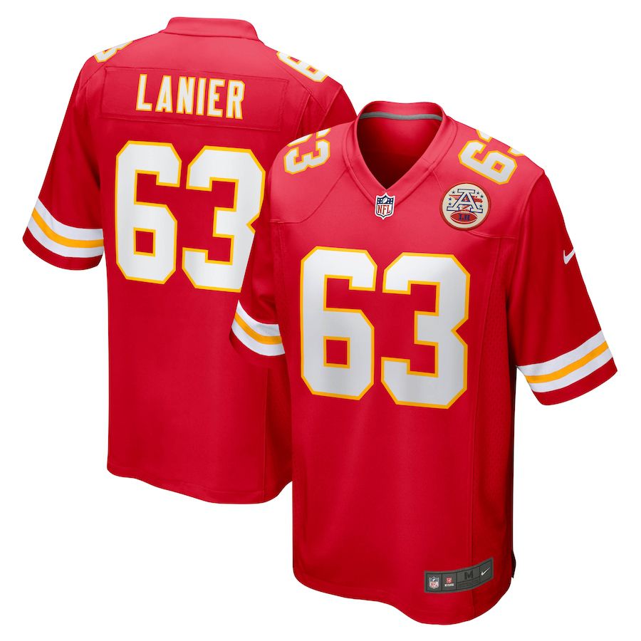 Men Kansas City Chiefs 63 Willie Lanier Nike Red Retired Player NFL Jersey